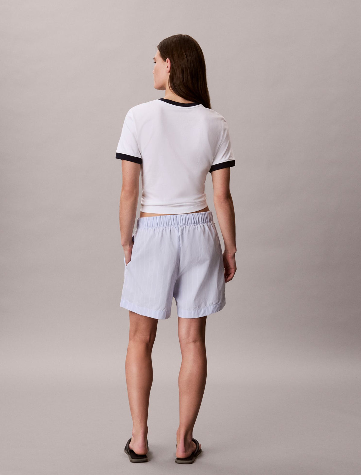 Calvin Klein Cotton Poplin Stripe Boxer Shorts