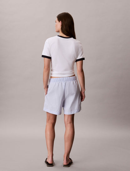 Calvin Klein Cotton Poplin Stripe Boxer Shorts