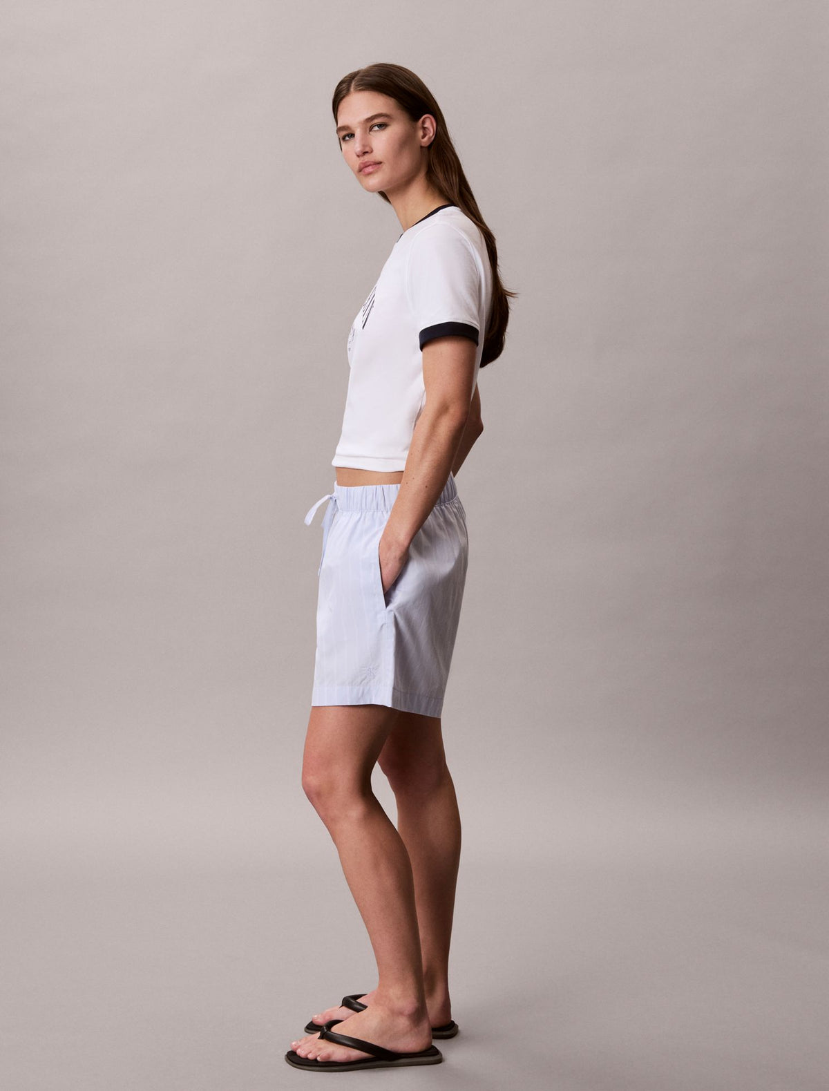 Calvin Klein Cotton Poplin Stripe Boxer Shorts