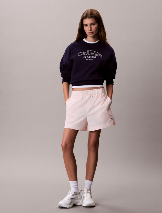 Calvin Klein Cotton Poplin Pull-On Shorts