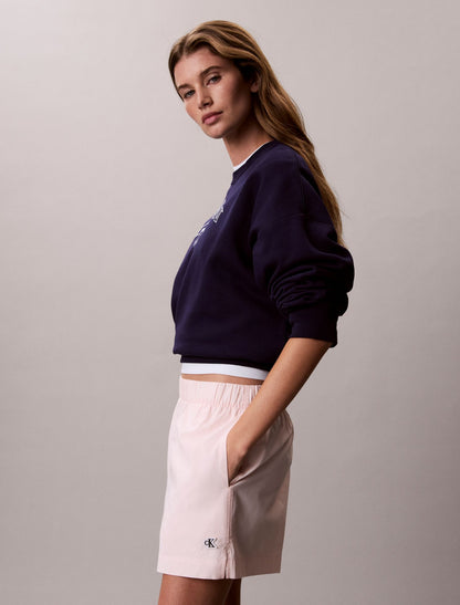 Calvin Klein Cotton Poplin Pull-On Shorts