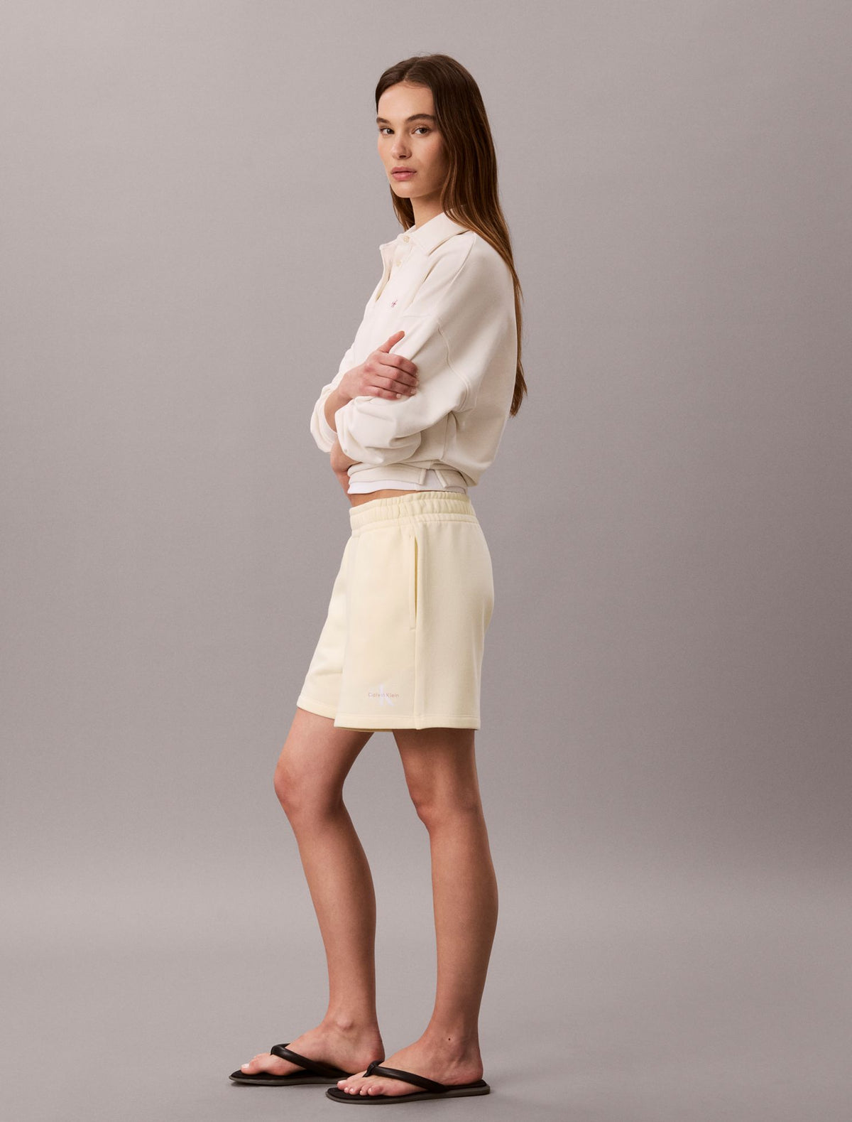 Calvin Klein Monologo Fleece Pull-On Shorts