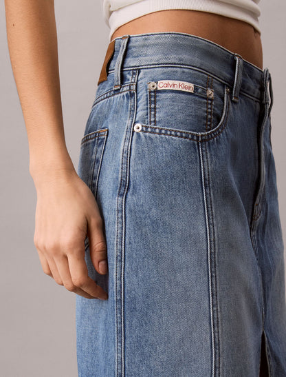 Calvin Klein Workwear Denim Midi Skirt