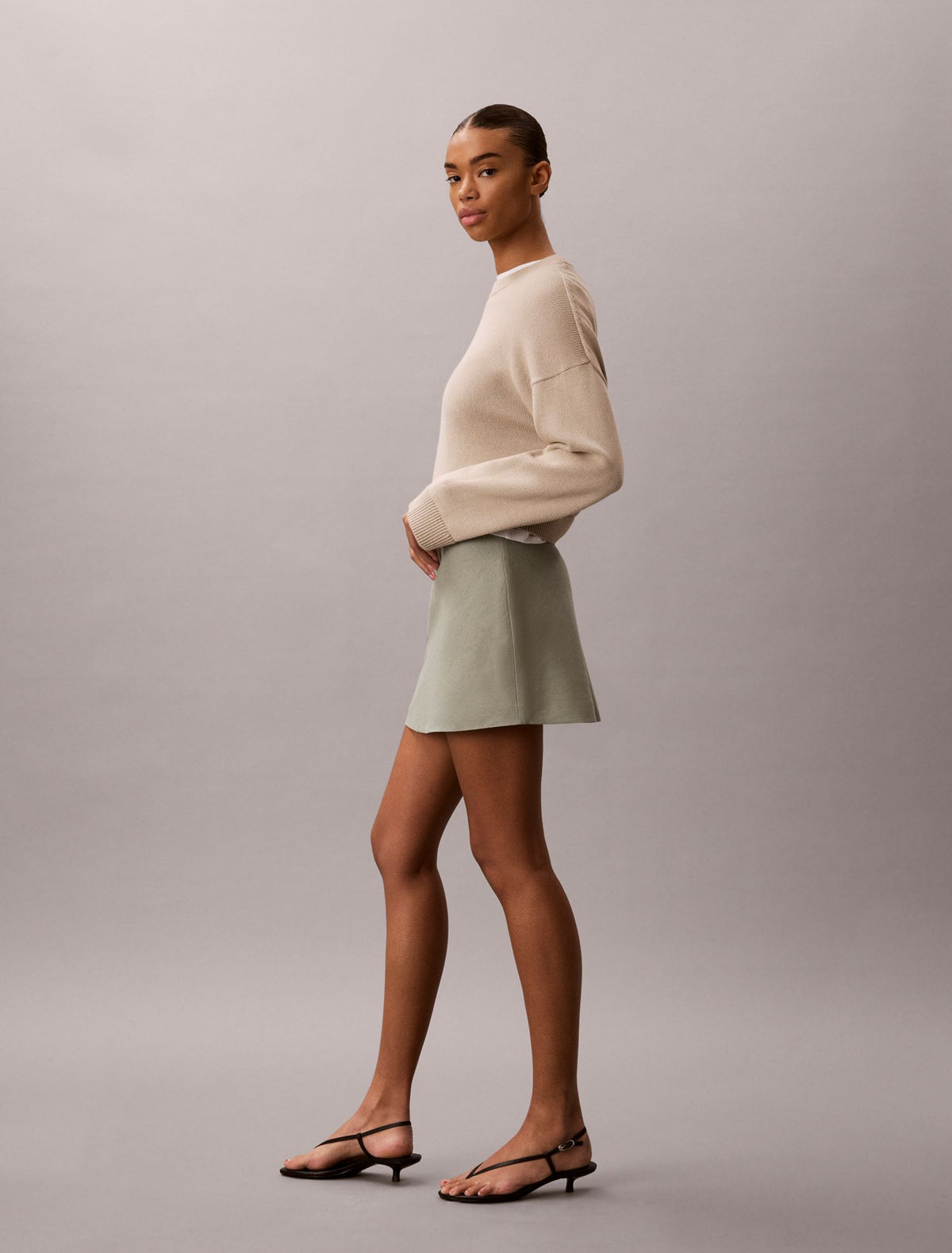 Calvin Klein Linen Blend Mini Skort