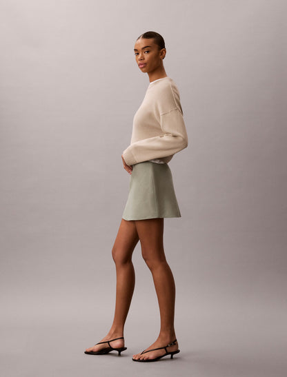 Calvin Klein Linen Blend Mini Skort