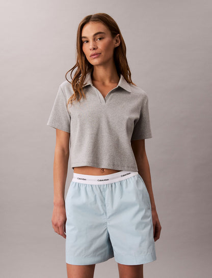 Calvin Klein Logo Waistband Cotton Shorts