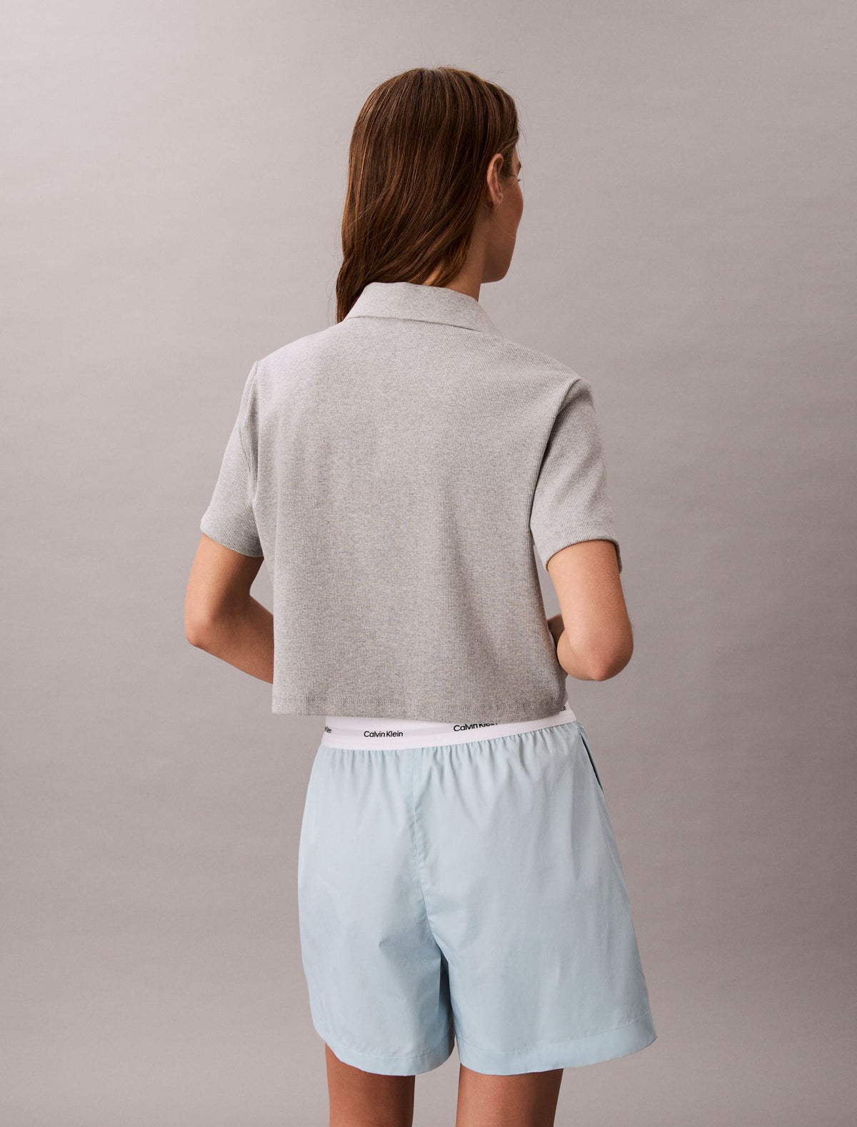 Calvin Klein Logo Waistband Cotton Shorts