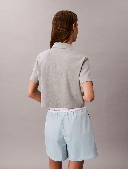 Calvin Klein Logo Waistband Cotton Shorts