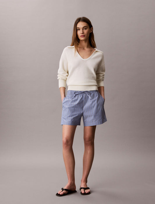 Calvin Klein Cotton Poplin Stripe Boxer Shorts