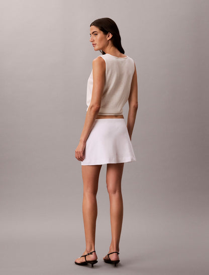 Calvin Klein Linen Blend Mini Skort