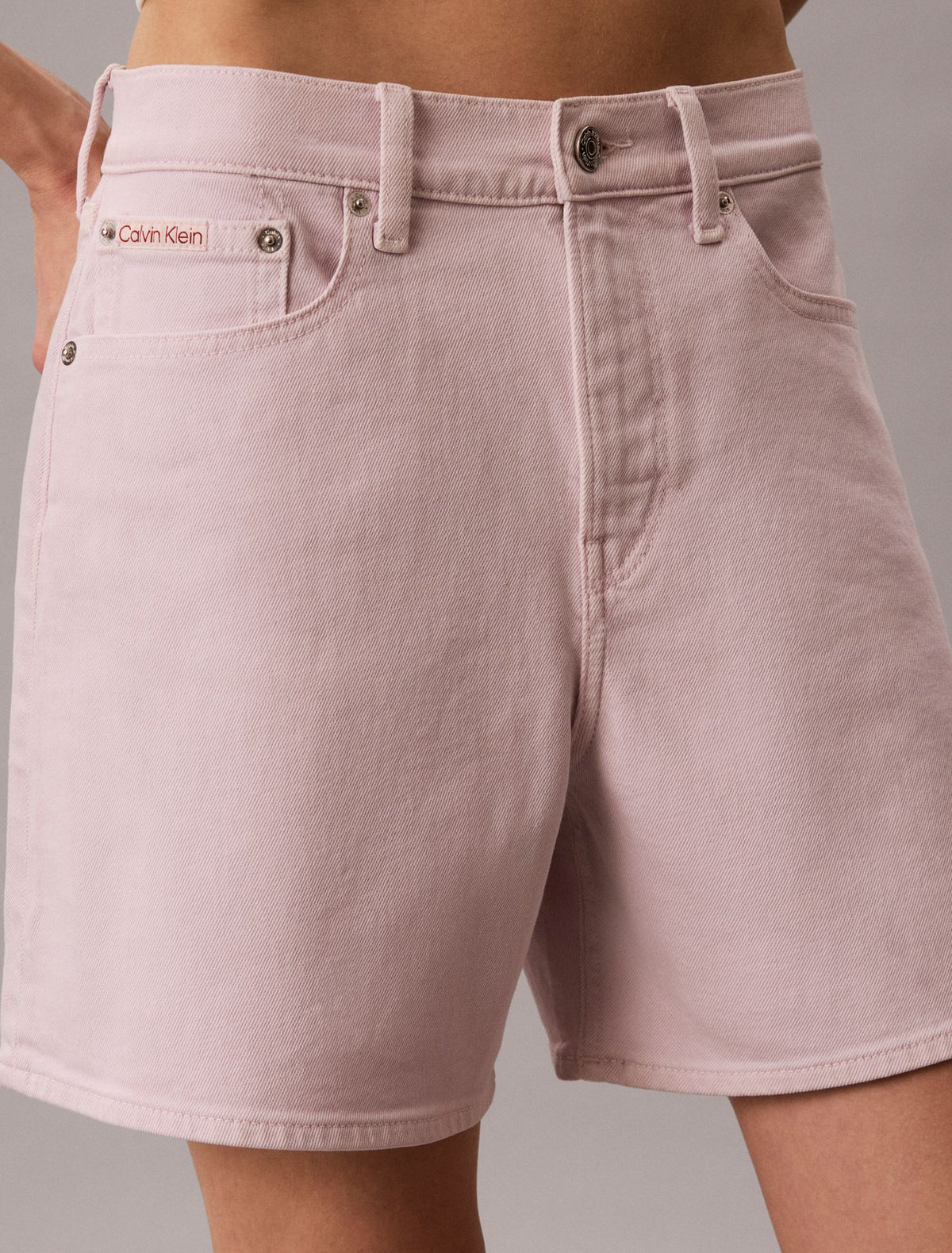 Calvin Klein Garment-Dyed High Rise A-Line Shorts