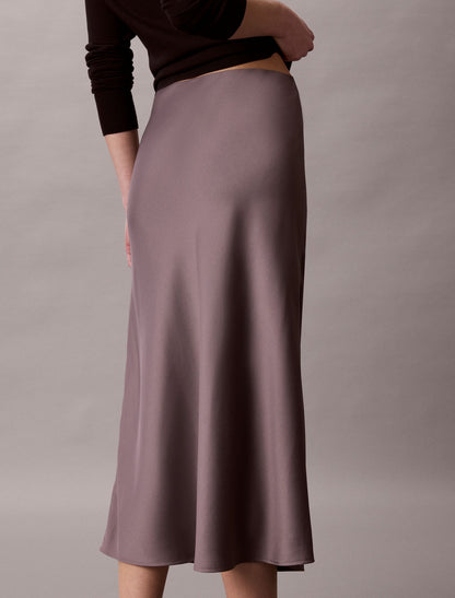 Calvin Klein Satin Midi Skirt