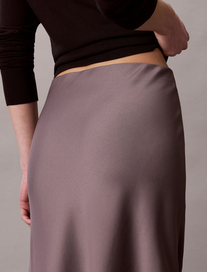 Calvin Klein Satin Midi Skirt