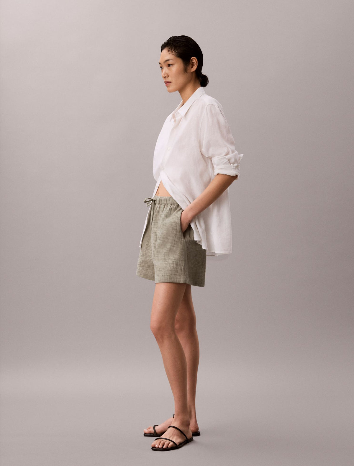 Calvin Klein Double Gauze Pull-On Shorts