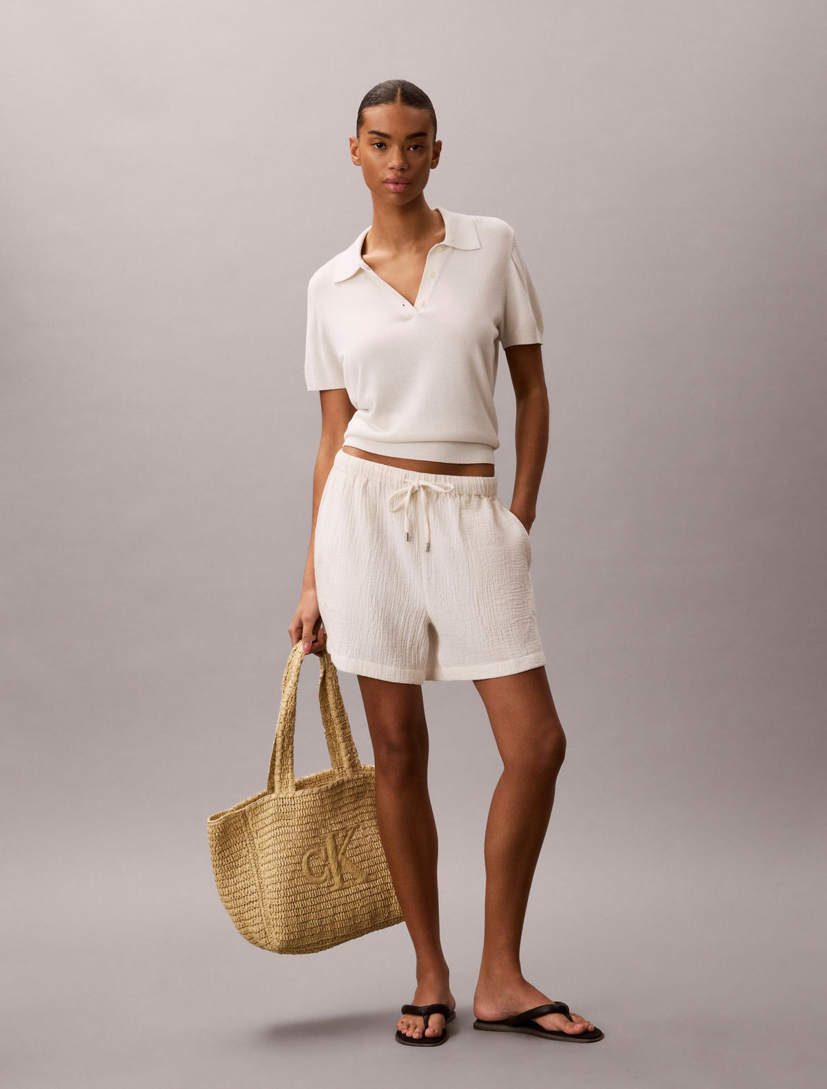 Calvin Klein Double Gauze Pull-On Shorts