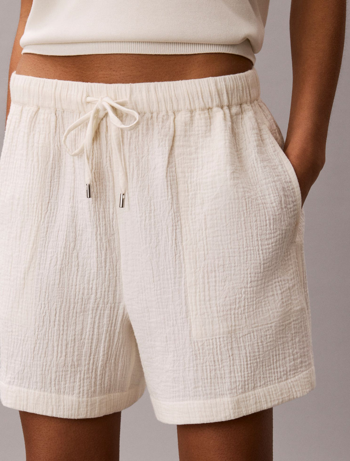 Calvin Klein Double Gauze Pull-On Shorts