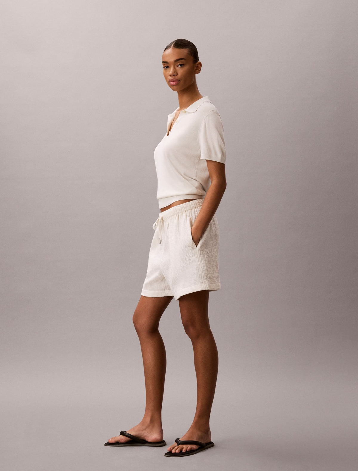 Calvin Klein Double Gauze Pull-On Shorts