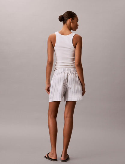 Calvin Klein Linen Cotton Pull-On Shorts