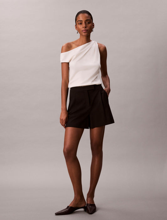 Calvin Klein Pleated Tailored Shorts