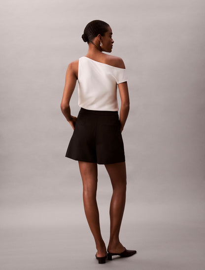 Calvin Klein Pleated Tailored Shorts