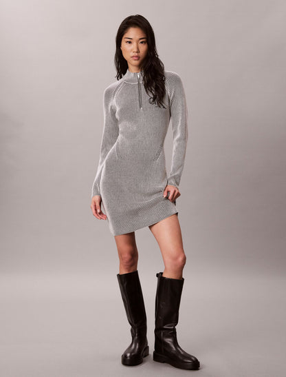 Calvin Klein Monogram Graphic Rib Mini Dress