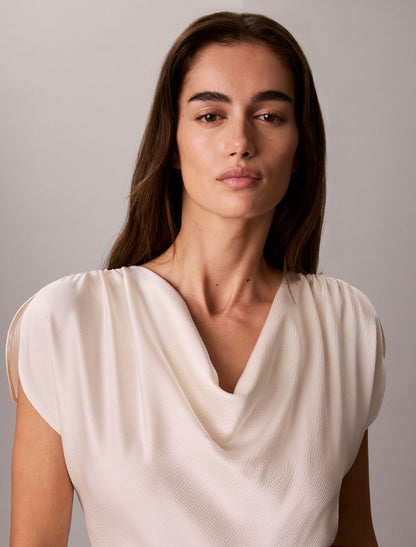 Calvin Klein Hammered Satin Midi Dress