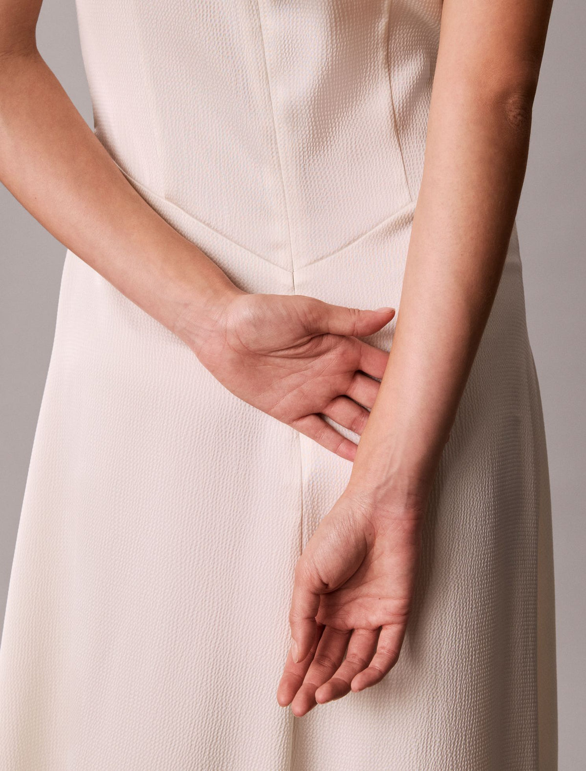 Calvin Klein Hammered Satin Midi Dress