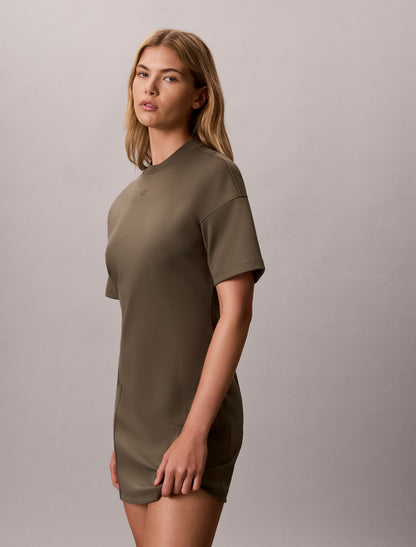 Calvin Klein Monogram Mini Sweatshirt Dress