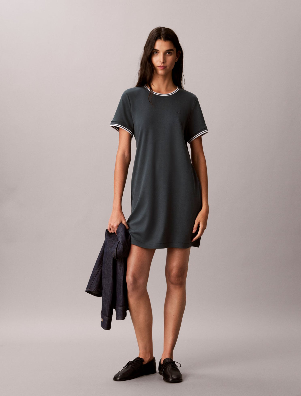 Calvin Klein Tipping Stripe T-Shirt Dress