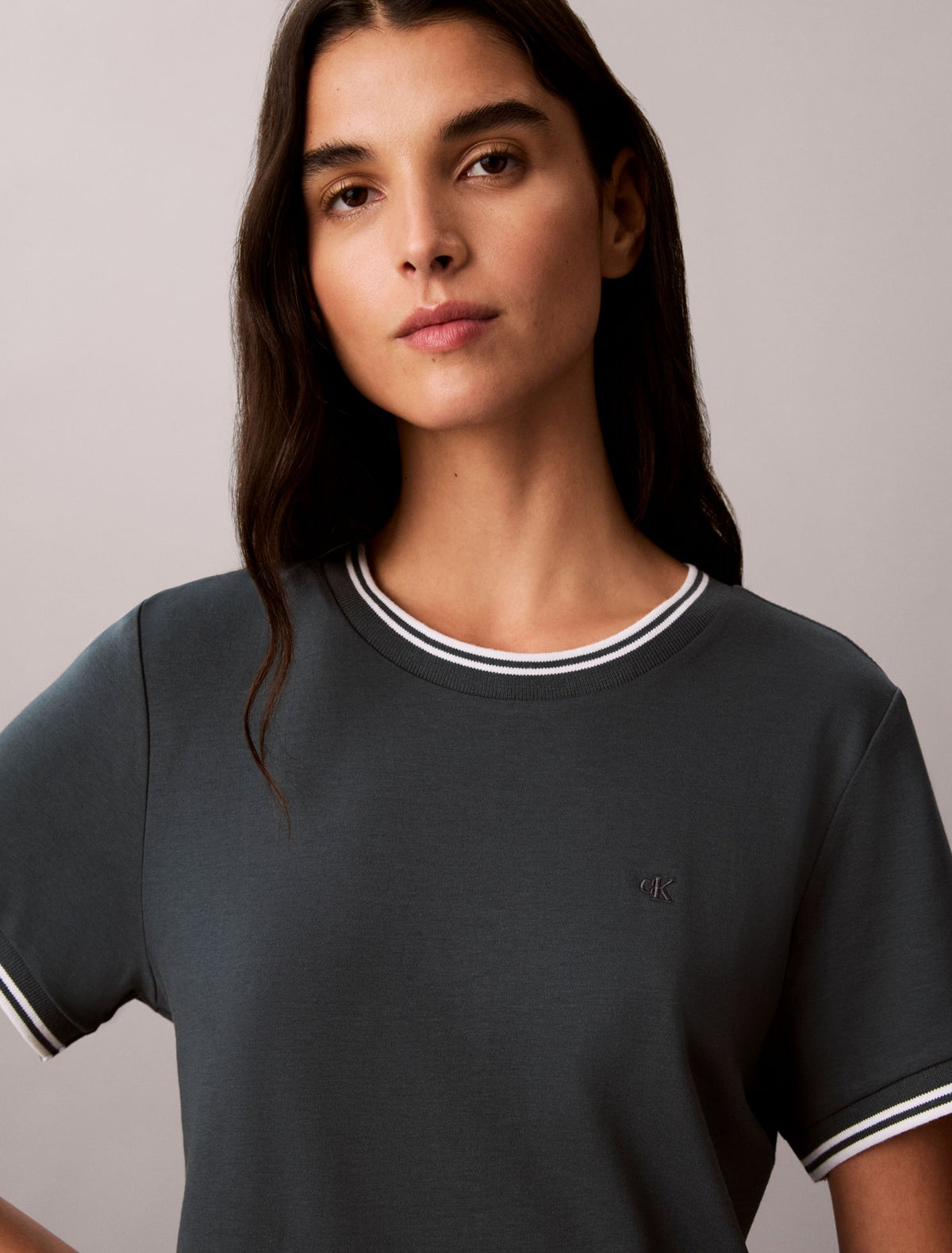 Calvin Klein Tipping Stripe T-Shirt Dress