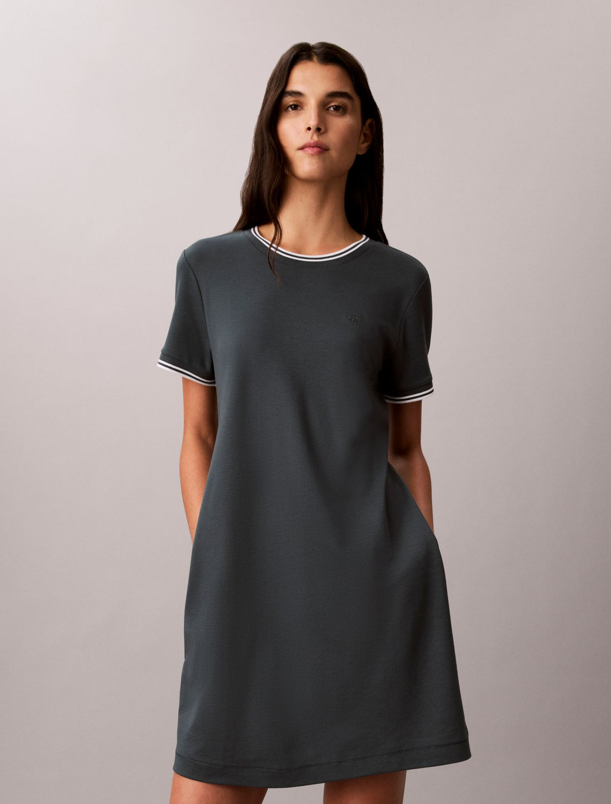 Calvin Klein Tipping Stripe T-Shirt Dress