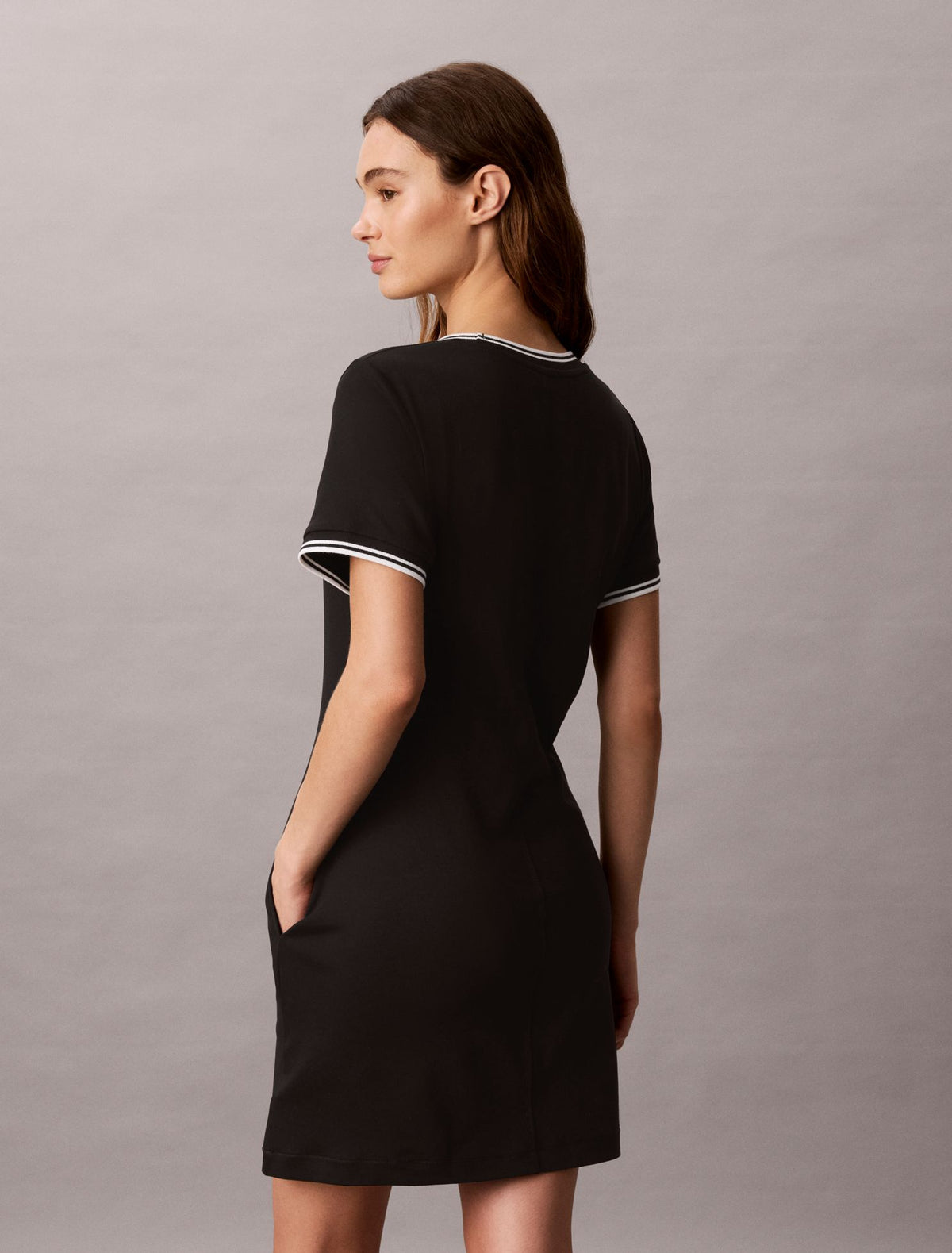 Calvin Klein Tipping Stripe T-Shirt Dress