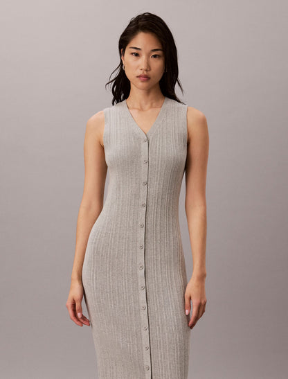 Calvin Klein Smooth Cotton Midi Dress