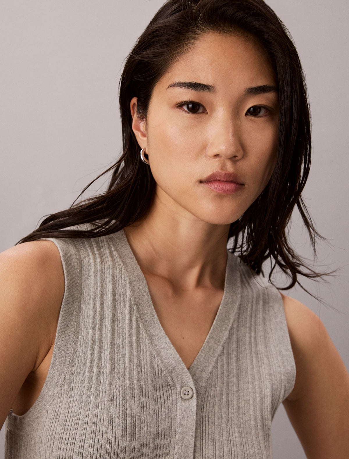 Calvin Klein Smooth Cotton Midi Dress