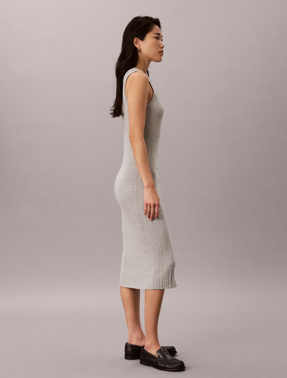 Calvin Klein Smooth Cotton Midi Dress