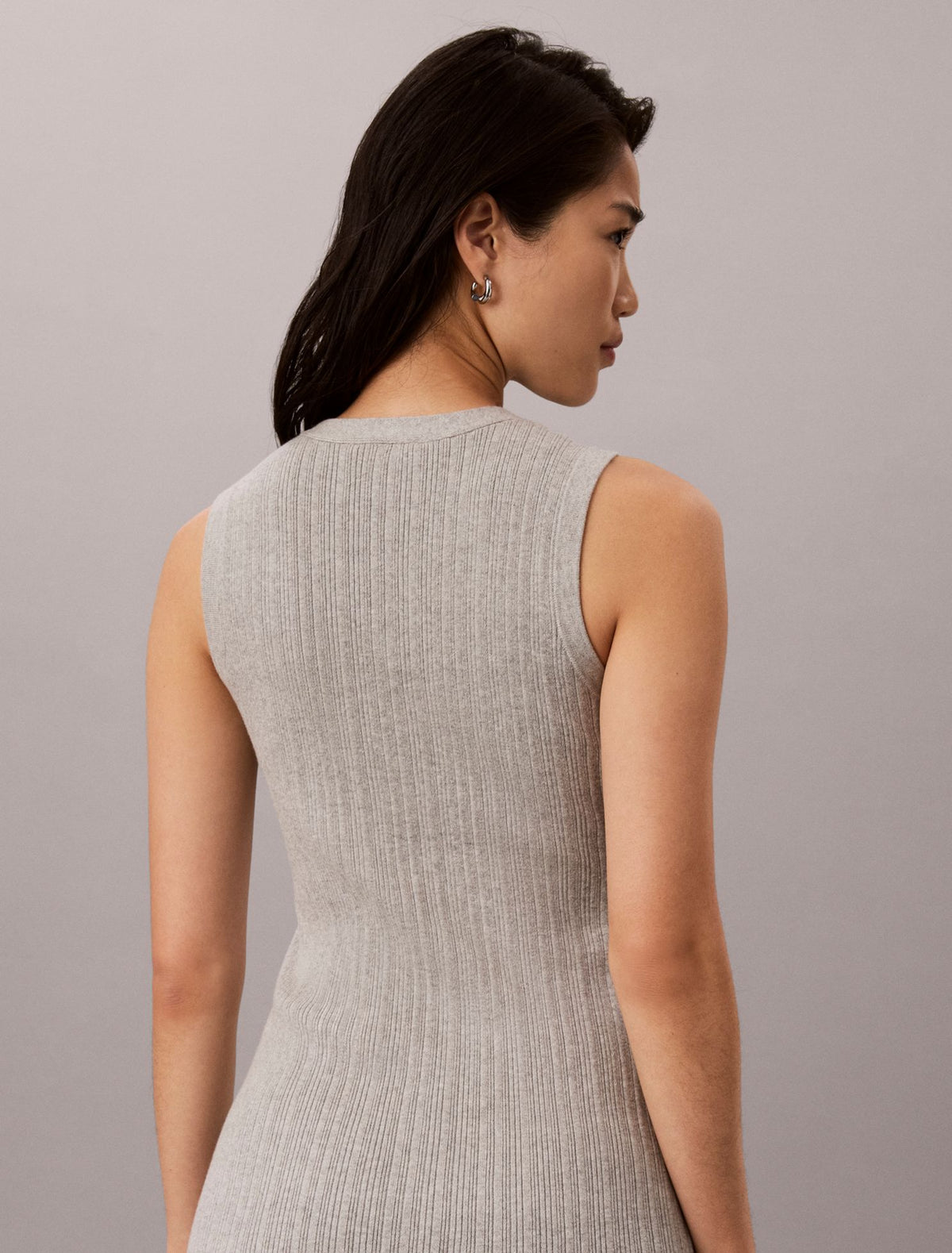 Calvin Klein Smooth Cotton Midi Dress