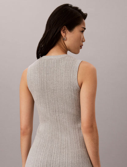 Calvin Klein Smooth Cotton Midi Dress