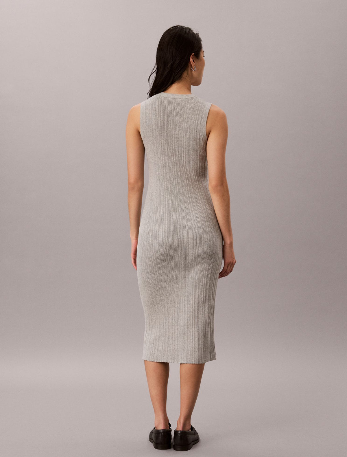 Calvin Klein Smooth Cotton Midi Dress