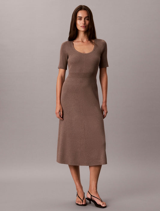 Calvin Klein Tech Knit Midi Dress