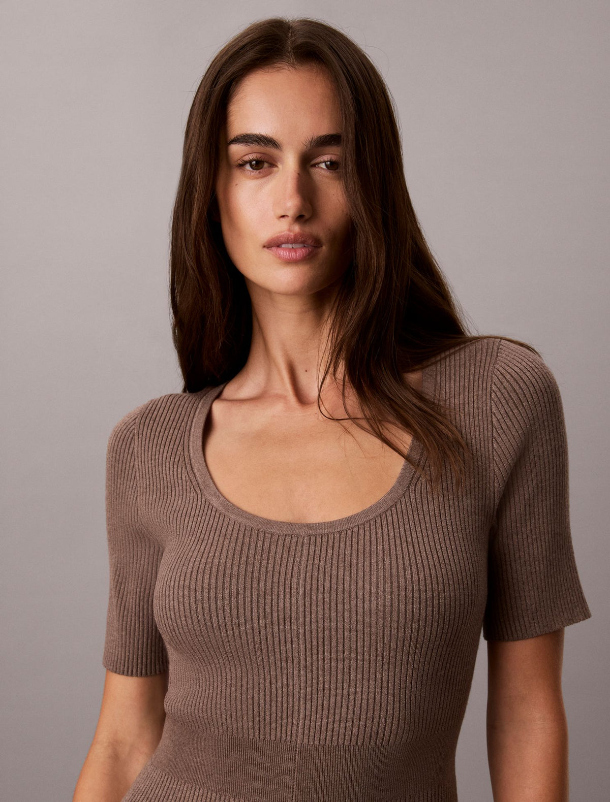Calvin Klein Tech Knit Midi Dress