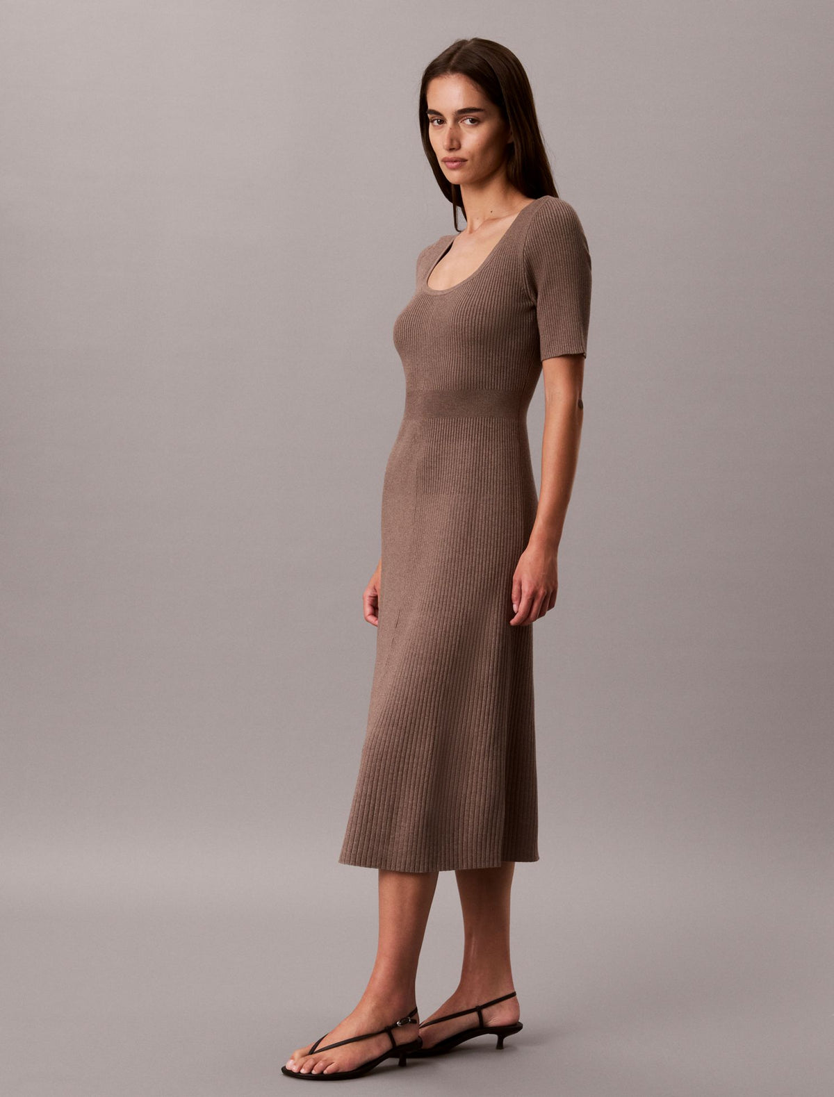 Calvin Klein Tech Knit Midi Dress