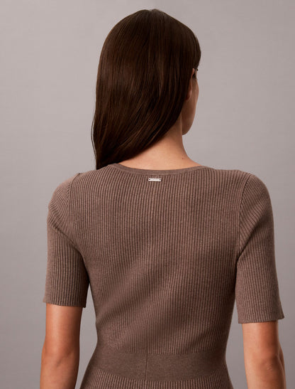 Calvin Klein Tech Knit Midi Dress