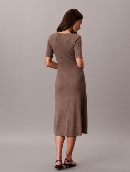 Calvin Klein Tech Knit Midi Dress