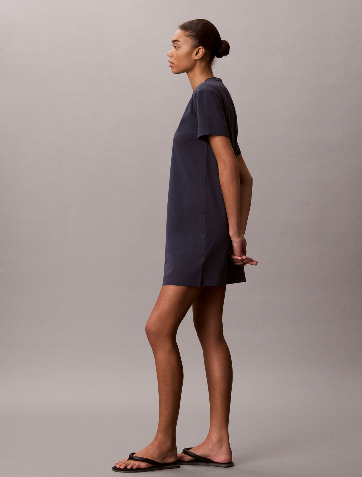 Calvin Klein Floral Graphic Mini T-Shirt Dress