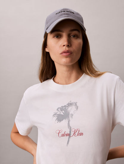Calvin Klein Floral Graphic Mini T-Shirt Dress