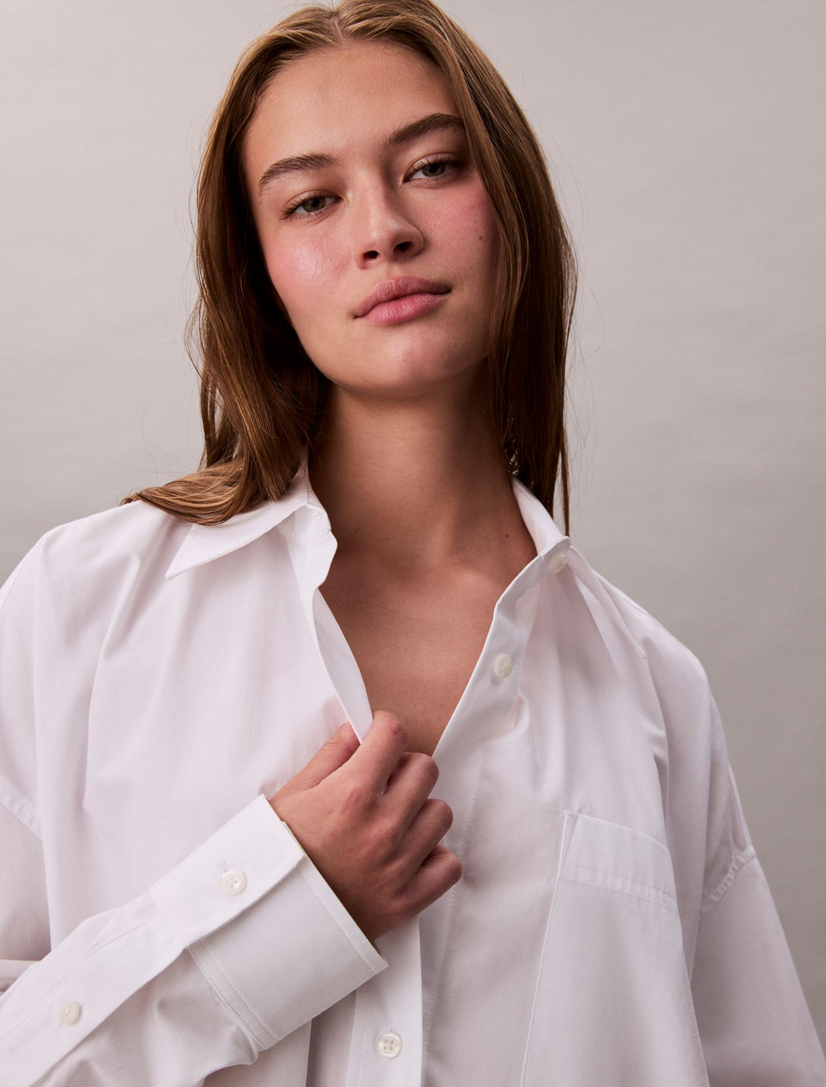 Calvin Klein Cotton Relaxed Shirt Dress