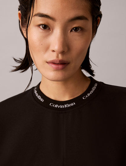 Calvin Klein Logo Rib Interlock T-Shirt Dress