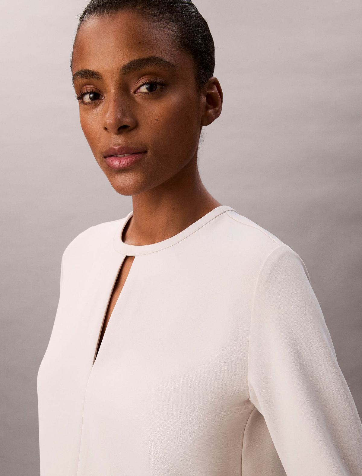 Calvin Klein Crepe Tailored Mini Dress