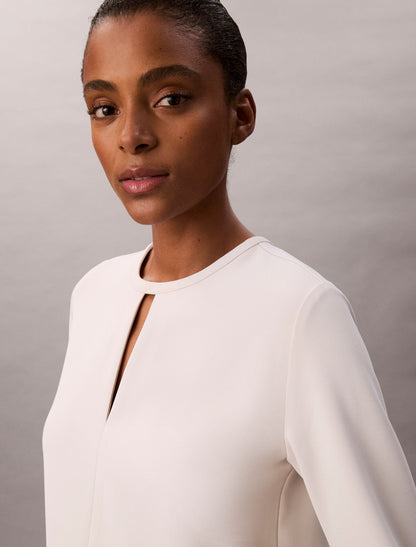 Calvin Klein Crepe Tailored Mini Dress