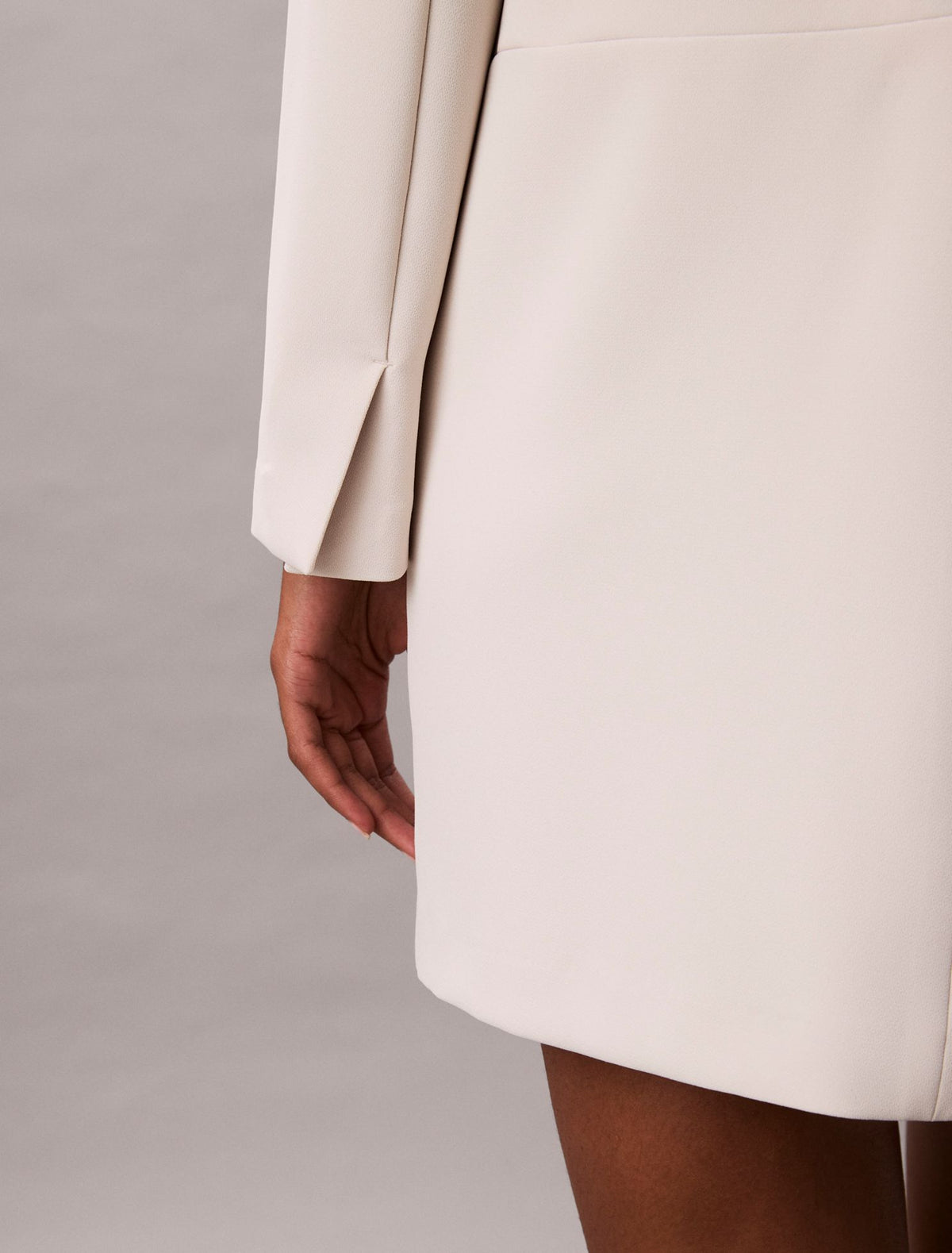 Calvin Klein Crepe Tailored Mini Dress
